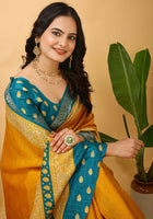 Yellow Dola Silk Cotton Saree