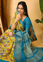 Yellow Dola Silk Cotton Saree