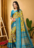 Yellow Dola Silk Cotton Saree