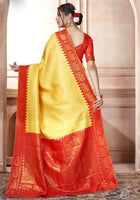 Yellow Kanjivaram Silk Saree