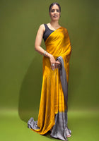 Yellow Ready-to-Wear Saree