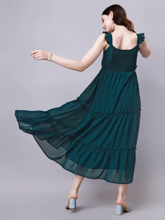 fit and flare maxi dress