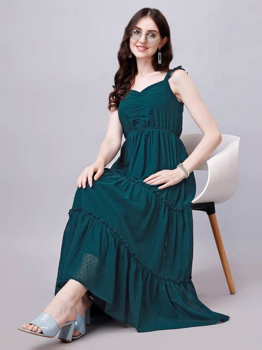 fit and flare maxi dress