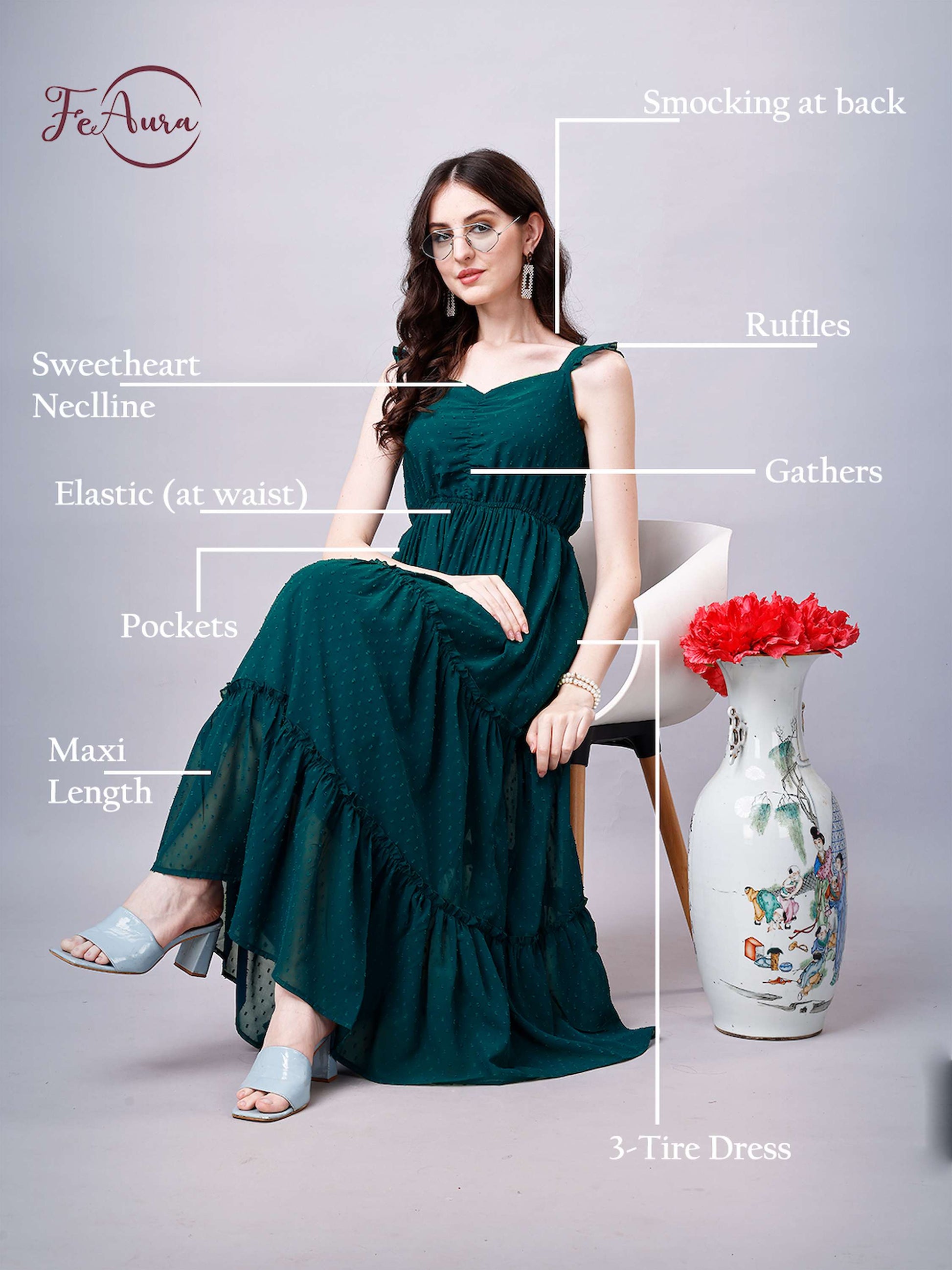 fit and flare maxi dress