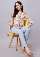 floral print sheer shirt