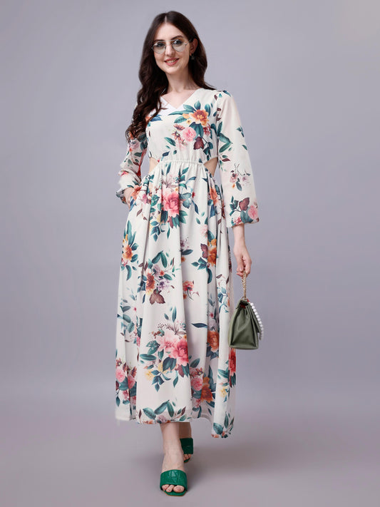 georgette maxi dress