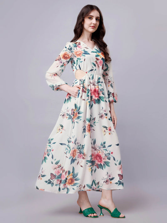 georgette maxi dress